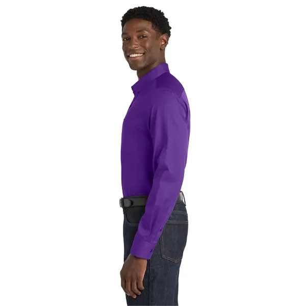 Port Authority Long Sleeve SuperPro React Twill Shirt.... from ASI 84863 SanMar