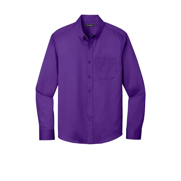 Port Authority Long Sleeve SuperPro React Twill Shirt.... from ASI 84863 SanMar