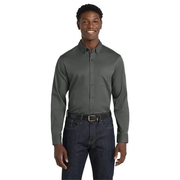 Port Authority Long Sleeve SuperPro React Twill Shirt.... from ASI 84863 SanMar