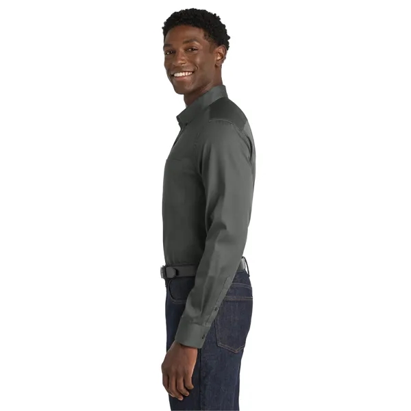 Port Authority Long Sleeve SuperPro React Twill Shirt.... from ASI 84863 SanMar