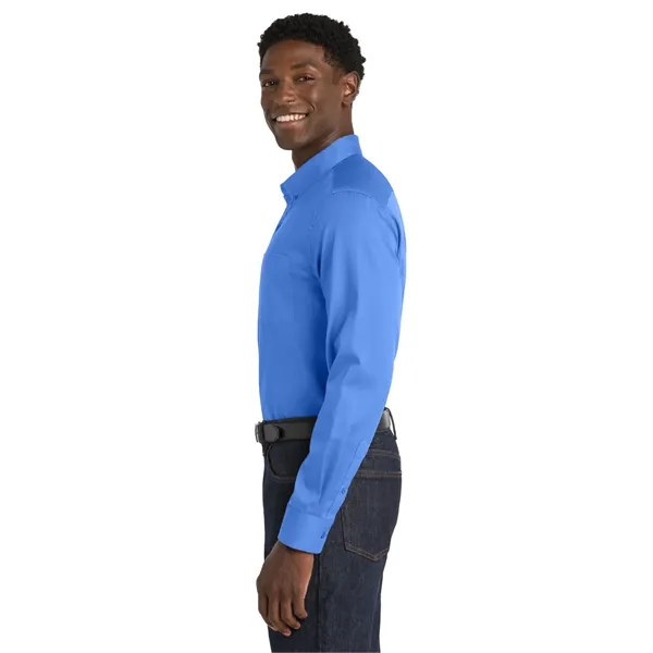 Port Authority Long Sleeve SuperPro React Twill Shirt.... from ASI 84863 SanMar
