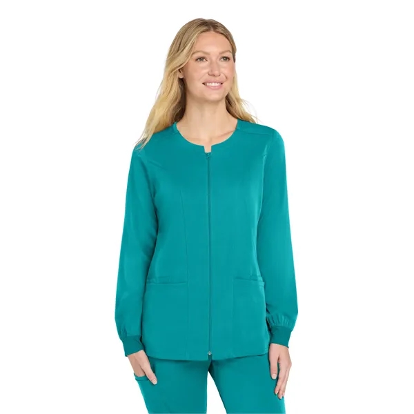 WonderWink Women's Premiere Flex Full-Zip Scrub Jacket... from ASI 84863 SanMar