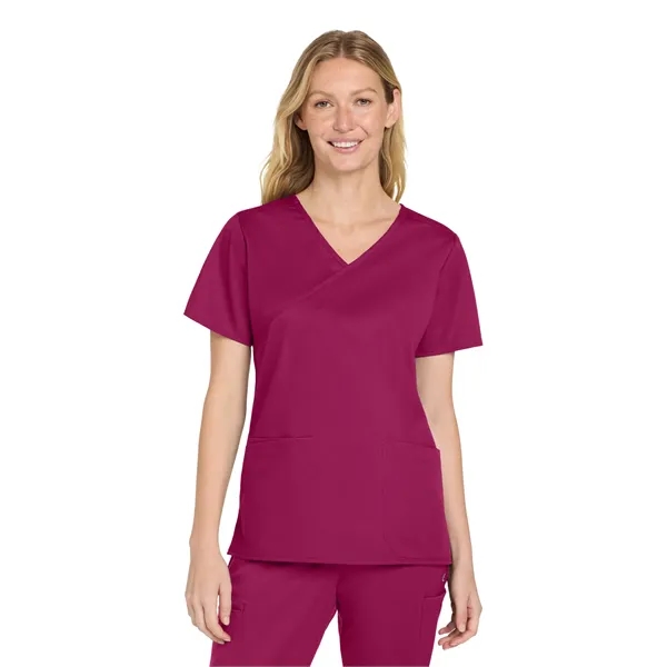 WonderWink Women's WorkFlex Mock Wrap Top... from ASI 84863 SanMar