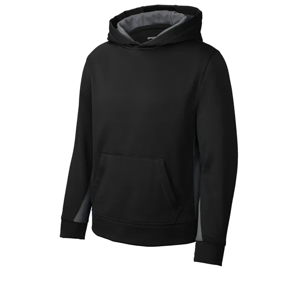 Sport-Tek Youth Sport-Wick Fleece Colorblock Hooded Pullo...... from ASI 84863 SanMar