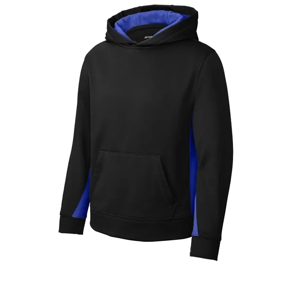 Sport-Tek Youth Sport-Wick Fleece Colorblock Hooded Pullo...... from ASI 84863 SanMar