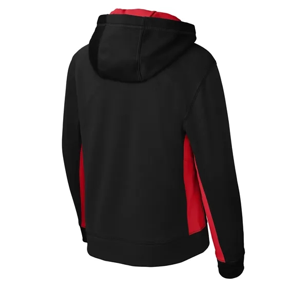 Sport-Tek Youth Sport-Wick Fleece Colorblock Hooded Pullo...... from ASI 84863 SanMar