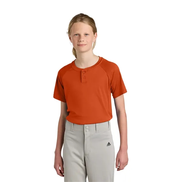 Sport-Tek Youth PosiCharge Competitor 2-Button Henley... from ASI 84863 SanMar