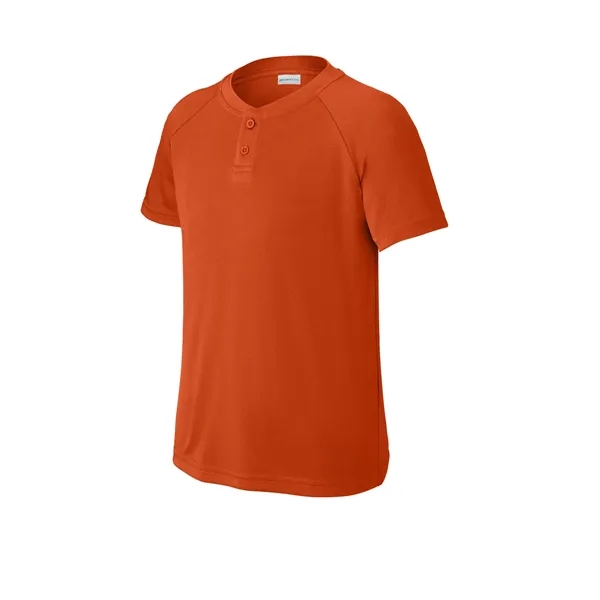Sport-Tek Youth PosiCharge Competitor 2-Button Henley... from ASI 84863 SanMar