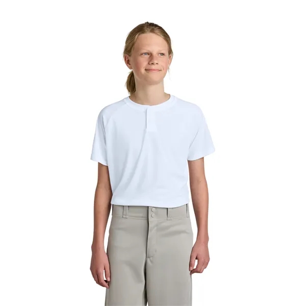 Sport-Tek Youth PosiCharge Competitor 2-Button Henley... from ASI 84863 SanMar