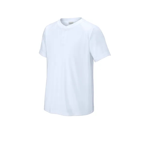 Sport-Tek Youth PosiCharge Competitor 2-Button Henley... from ASI 84863 SanMar