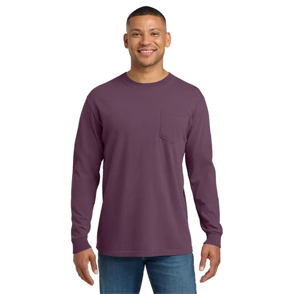 COMFORT COLORS Heavyweight Ring Spun Long Sleeve Pocket Tee.... from ASI 84863 SanMar