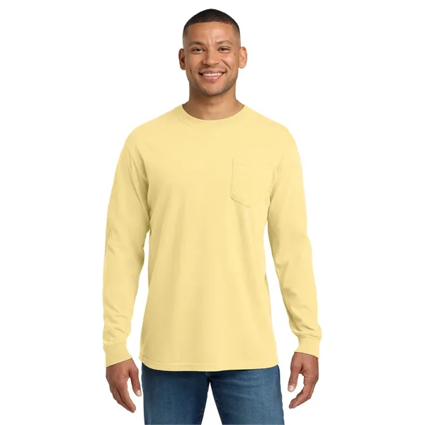 COMFORT COLORS Heavyweight Ring Spun Long Sleeve Pocket Tee.... from ASI 84863 SanMar
