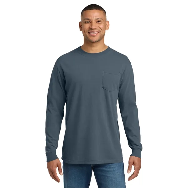 COMFORT COLORS Heavyweight Ring Spun Long Sleeve Pocket Tee.... from ASI 84863 SanMar