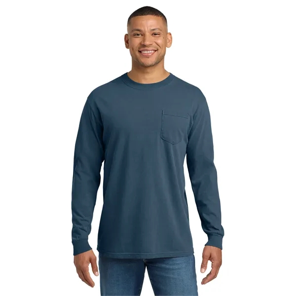 COMFORT COLORS Heavyweight Ring Spun Long Sleeve Pocket Tee.... from ASI 84863 SanMar