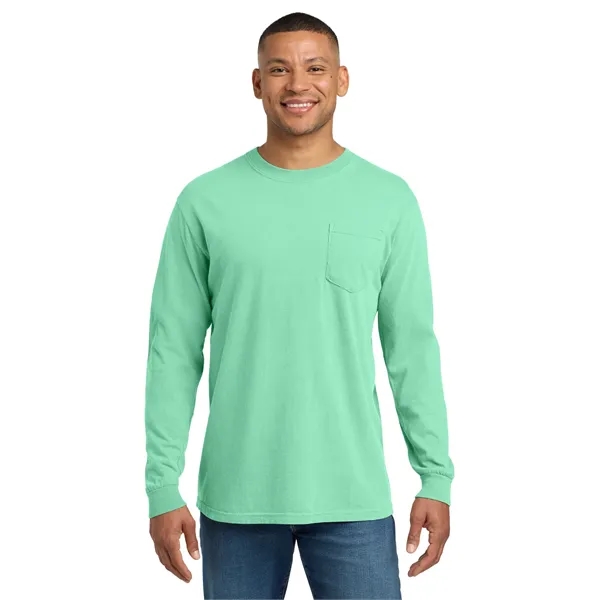 COMFORT COLORS Heavyweight Ring Spun Long Sleeve Pocket Tee.... from ASI 84863 SanMar