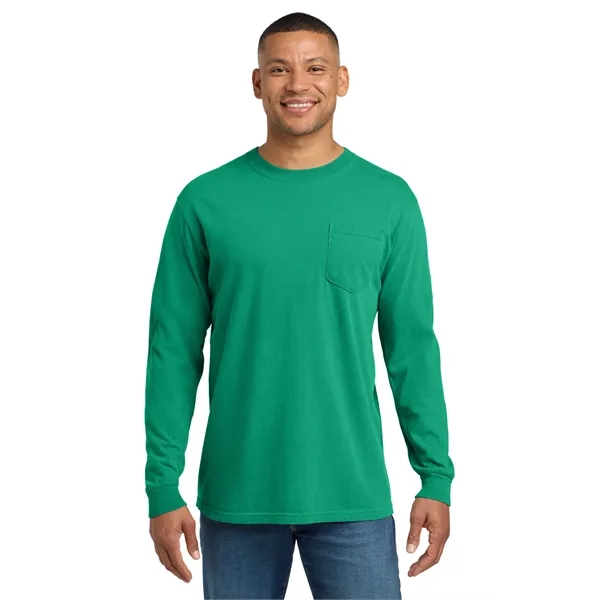 COMFORT COLORS Heavyweight Ring Spun Long Sleeve Pocket Tee.... from ASI 84863 SanMar