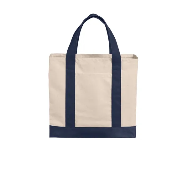 Port Authority Cotton Canvas Two-Tone Tote... from ASI 84863 SanMar