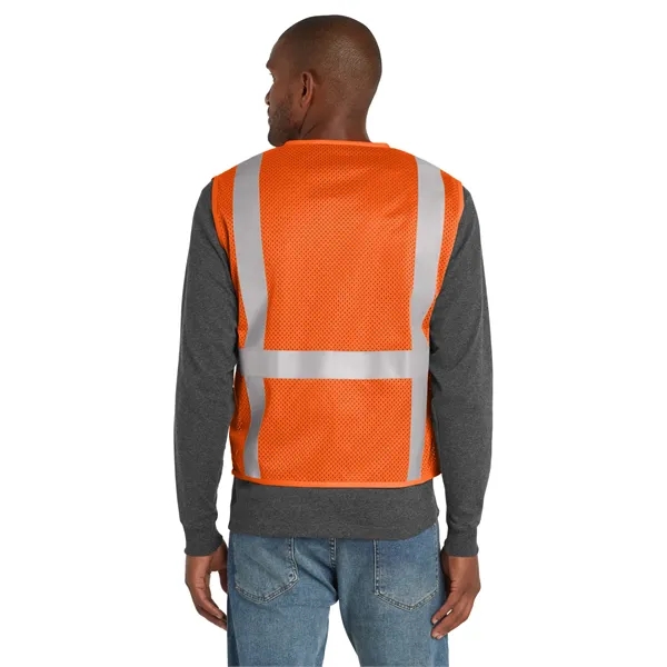 CornerStone ANSI 107 Class 2 Mesh Six-Pocket Zippered Vest.... from ASI 84863 SanMar