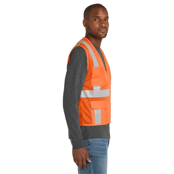 CornerStone ANSI 107 Class 2 Mesh Six-Pocket Zippered Vest.... from ASI 84863 SanMar