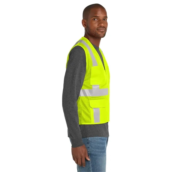 CornerStone ANSI 107 Class 2 Mesh Six-Pocket Zippered Vest.... from ASI 84863 SanMar