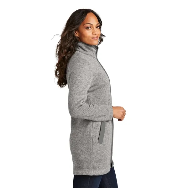 Port Authority Ladies Arc Sweater Fleece Long Jacket... from ASI 84863 SanMar