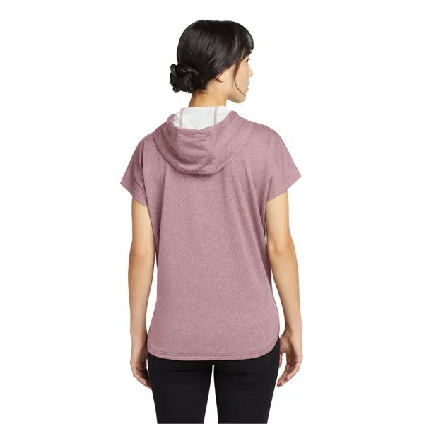 New Era Ladies Performance Terry Short Sleeve Hoodie... from ASI 84863 SanMar