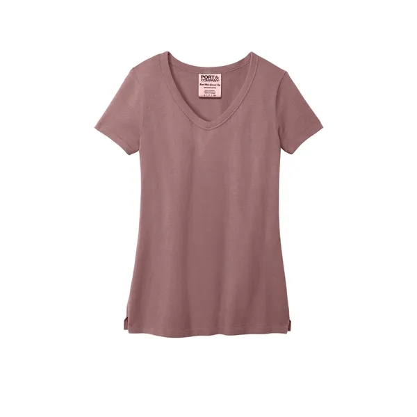 Port & Company Ladies Beach Wash Garment-Dyed V-Neck Tee... from ASI 84863 SanMar