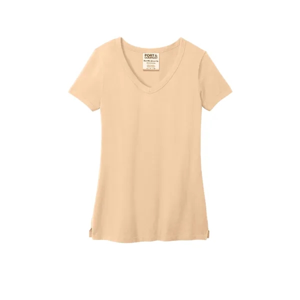 Port & Company Ladies Beach Wash Garment-Dyed V-Neck Tee... from ASI 84863 SanMar