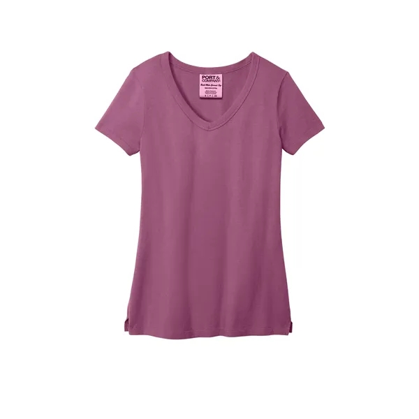 Port & Company Ladies Beach Wash Garment-Dyed V-Neck Tee... from ASI 84863 SanMar