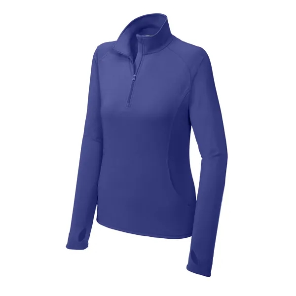Sport-Tek Ladies Sport-Wick Stretch 1/2-Zip Pullover.... from ASI 84863 SanMar