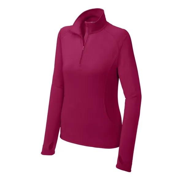 Sport-Tek Ladies Sport-Wick Stretch 1/2-Zip Pullover.... from ASI 84863 SanMar