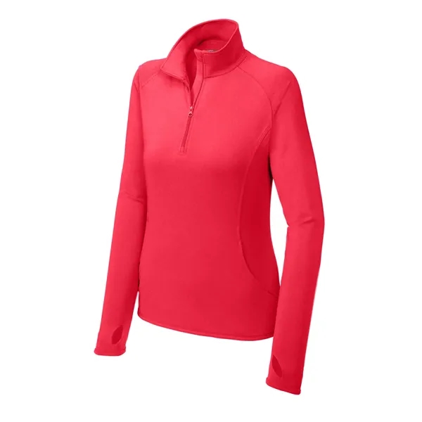 Sport-Tek Ladies Sport-Wick Stretch 1/2-Zip Pullover.... from ASI 84863 SanMar
