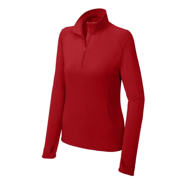 Sport-Tek Ladies Sport-Wick Stretch 1/2-Zip Pullover.... from ASI 84863 SanMar