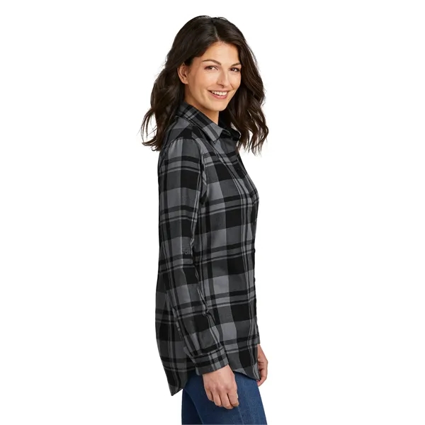Port Authority Ladies Plaid Flannel Tunic .... from ASI 84863 SanMar