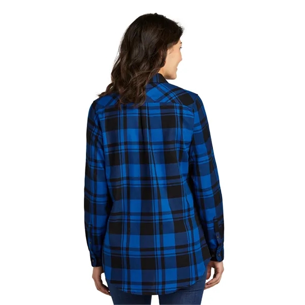 Port Authority Ladies Plaid Flannel Tunic .... from ASI 84863 SanMar