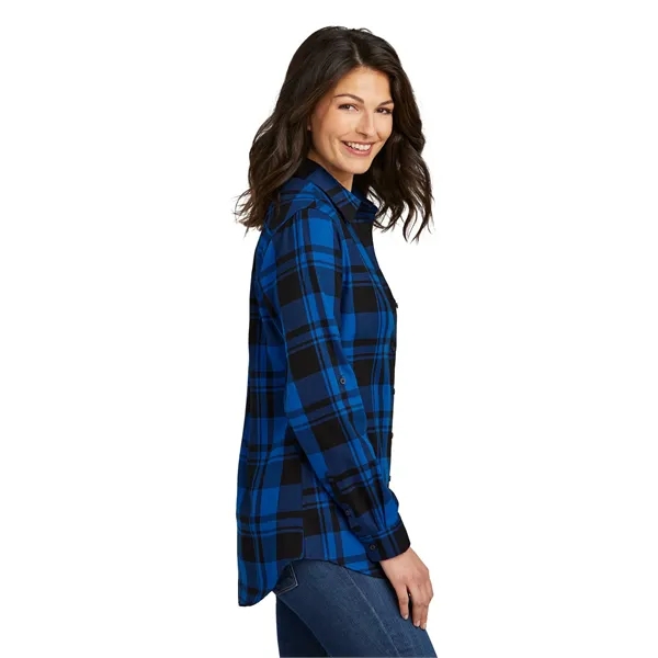 Port Authority Ladies Plaid Flannel Tunic .... from ASI 84863 SanMar