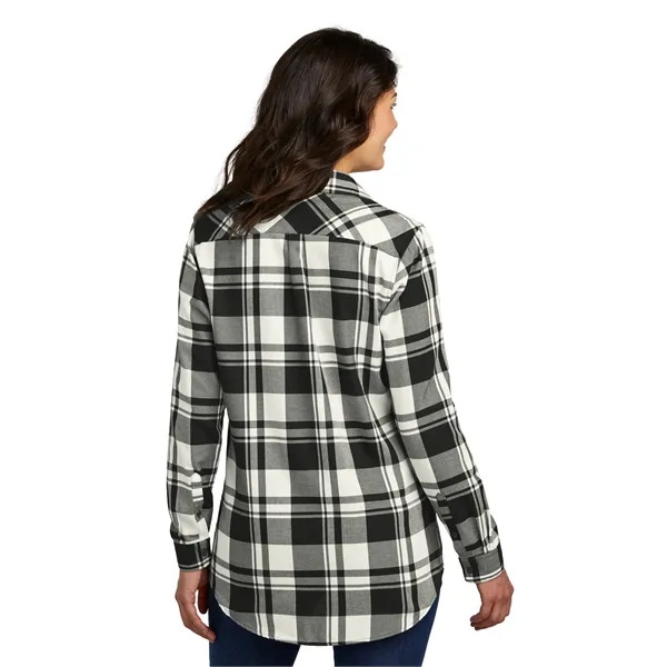 Port Authority Ladies Plaid Flannel Tunic .... from ASI 84863 SanMar
