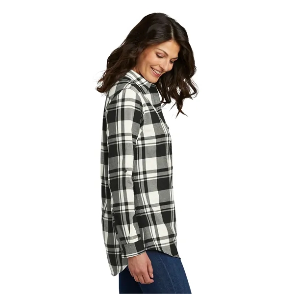 Port Authority Ladies Plaid Flannel Tunic .... from ASI 84863 SanMar