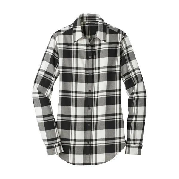 Port Authority Ladies Plaid Flannel Tunic .... from ASI 84863 SanMar
