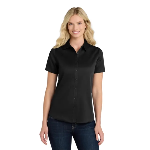 Port Authority Ladies Short Sleeve SuperPro React Twill S...... from ASI 84863 SanMar