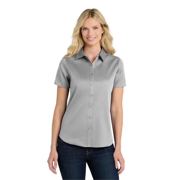 Port Authority Ladies Short Sleeve SuperPro React Twill S...... from ASI 84863 SanMar