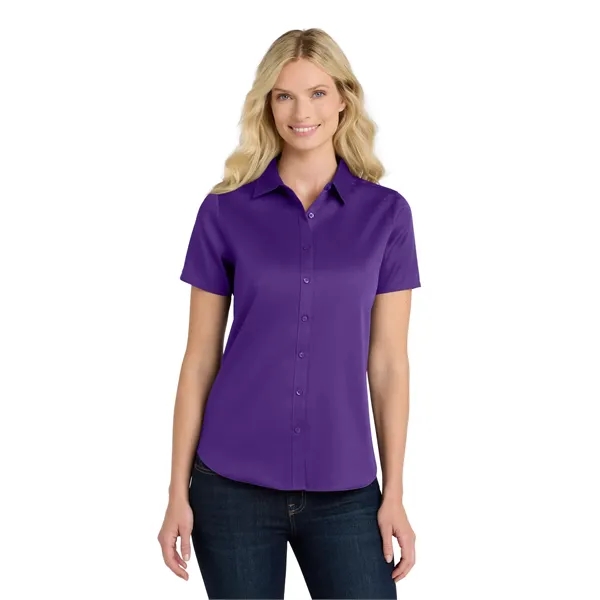 Port Authority Ladies Short Sleeve SuperPro React Twill S...... from ASI 84863 SanMar