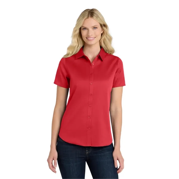 Port Authority Ladies Short Sleeve SuperPro React Twill S...... from ASI 84863 SanMar