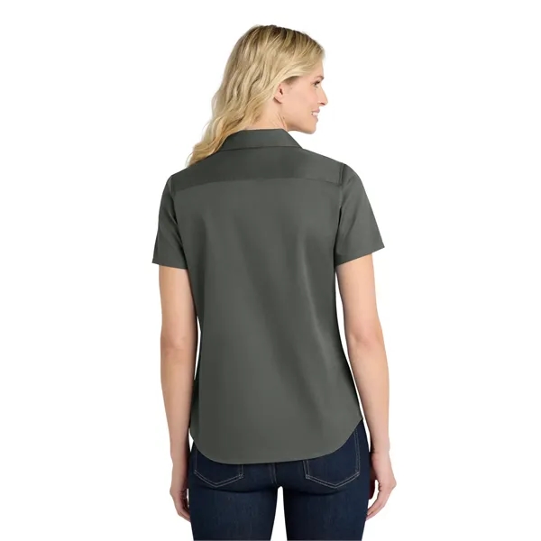 Port Authority Ladies Short Sleeve SuperPro React Twill S...... from ASI 84863 SanMar