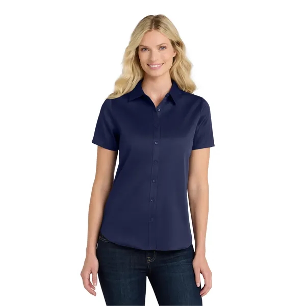 Port Authority Ladies Short Sleeve SuperPro React Twill S...... from ASI 84863 SanMar