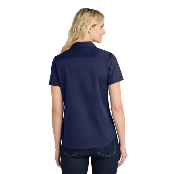 Port Authority Ladies Short Sleeve SuperPro React Twill S...... from ASI 84863 SanMar