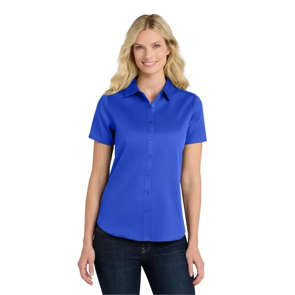 Port Authority Ladies Short Sleeve SuperPro React Twill S...... from ASI 84863 SanMar