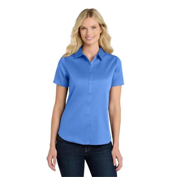 Port Authority Ladies Short Sleeve SuperPro React Twill S...... from ASI 84863 SanMar