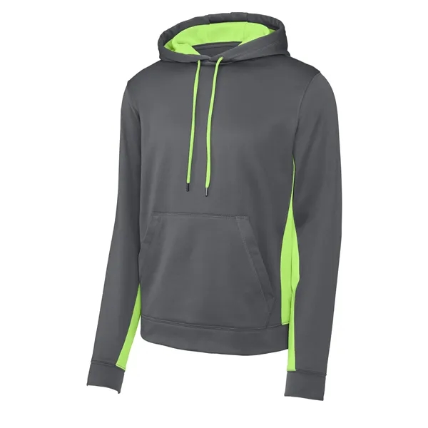 Sport-Tek Sport-Wick Fleece Colorblock Hooded Pullover.... from ASI 84863 SanMar