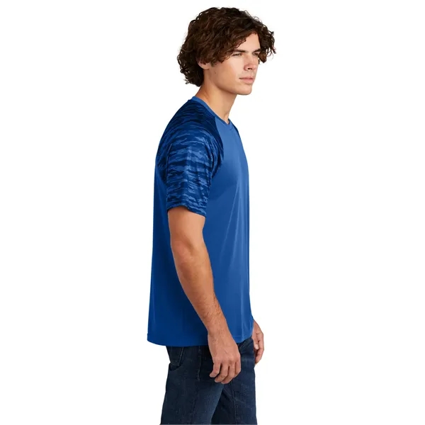 Sport-Tek Drift Camo Colorblock Tee... from ASI 84863 SanMar